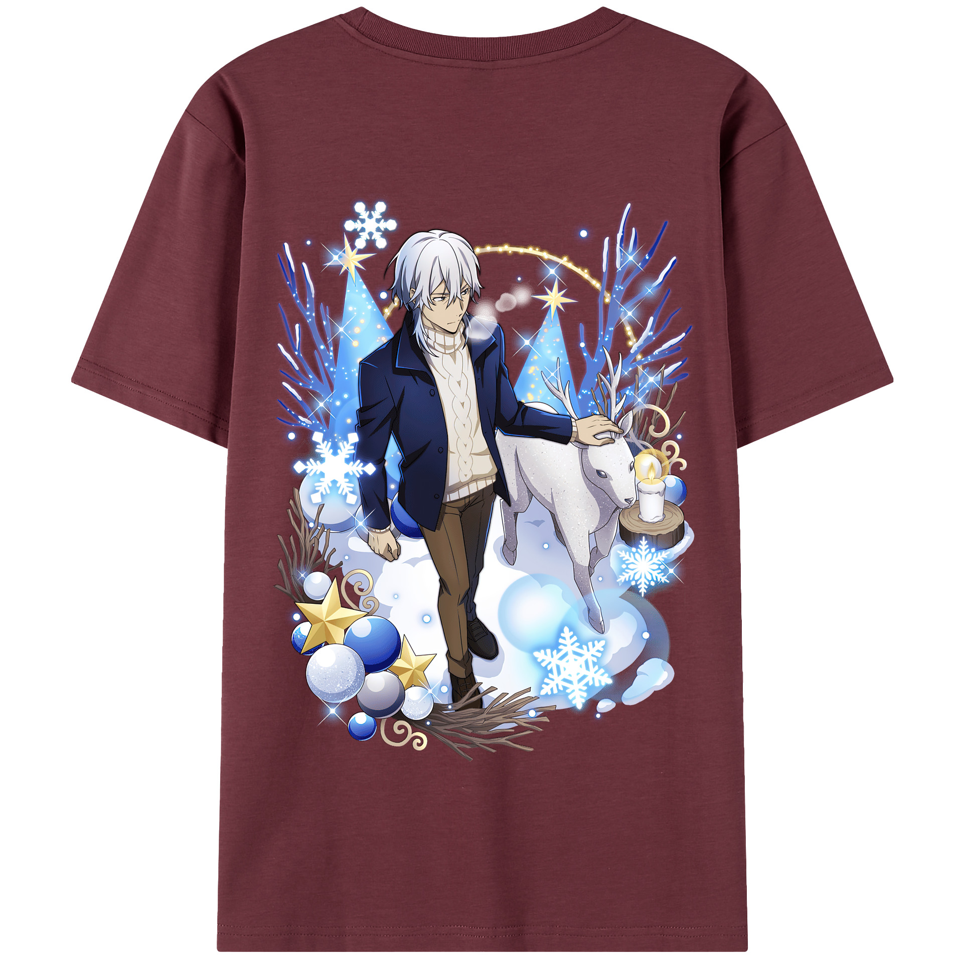（画像用） 文豪ストレイドッグス Bungo Stray Dogs 綿100％半袖Tシャツ（背面プリント）